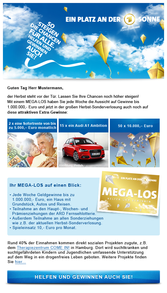 ARD-Fernsehlotterie-Newsletter