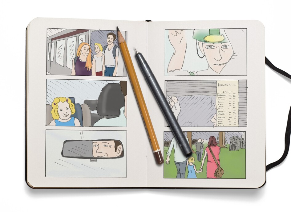 Storyboard für German Racing Imagefilm
