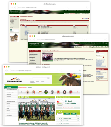 Alte Seiten direktorium.de und german-racing.de