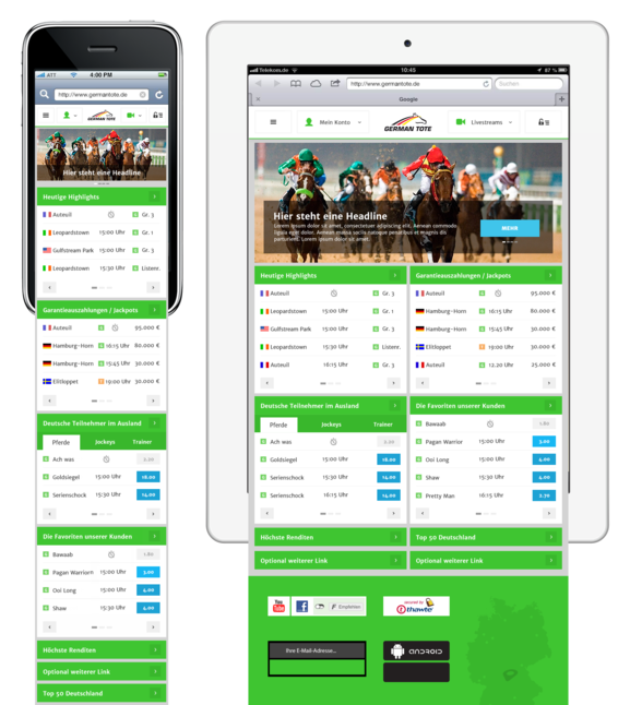 Responsive Website German Tote