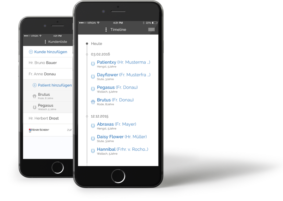 Listen und Sortierungen bei der Medizin Notitz-App