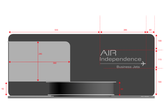 Vermaßung des Messestands für Air Independence