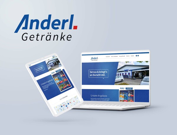 Relaunch für ANDERL GETRÄNKE – Moderner Webauftritt mit Perspektive