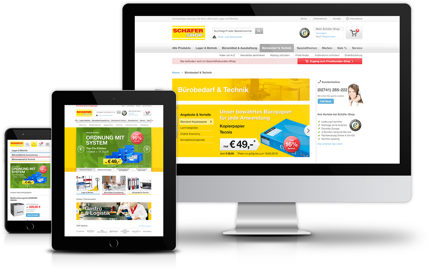 Schäfer Shop Responsive Website