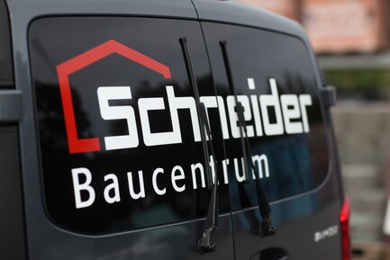 Das neue Schneider Baucentrums-Logo im Einsatz