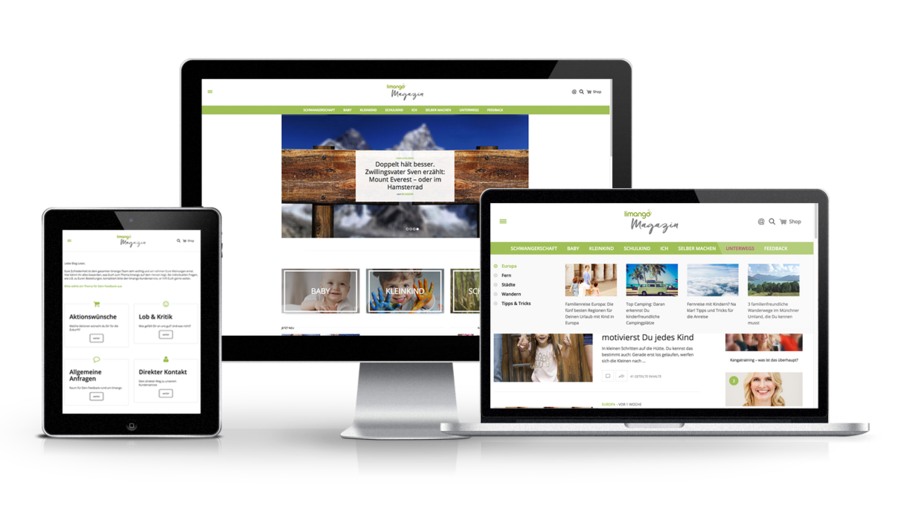 limango Magazin responsive Design