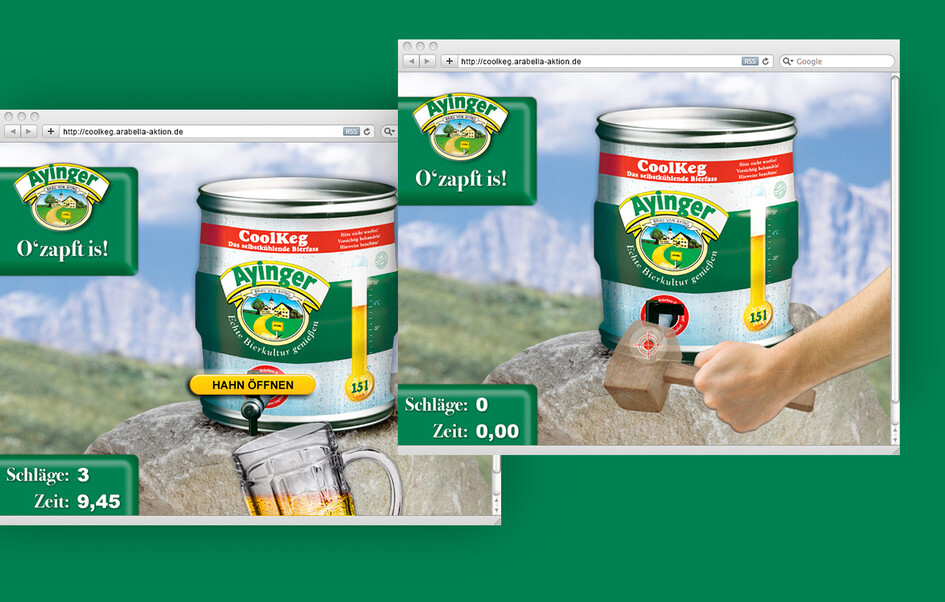 Online-Spiel für den CoolKeg-Fan