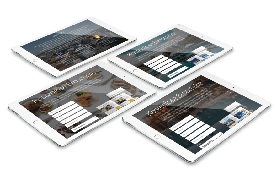 Für jedes Kampagnenthema wurde eine neue Landingpage erstellt, um möglichst viele Leads zu generieren. 